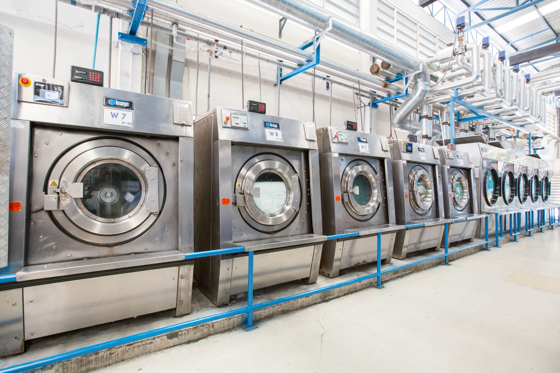 Industrial laundry production line